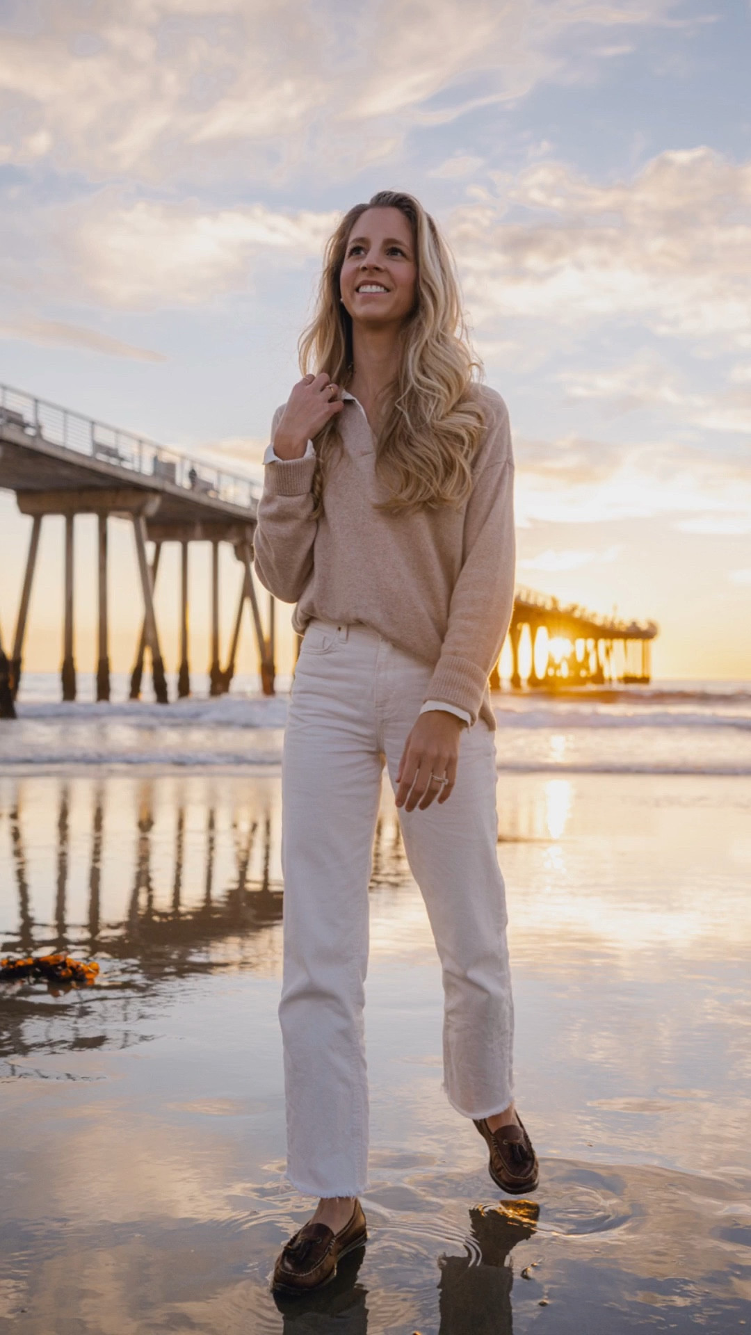 Silk top under a classic Cashmere sweater with cream colored denim is a match made in heaven. Add your favorite loafers for a classic timeless look 

Levi’s, quince, silk shirt, cashmere, spring, fall, winter, gh bass, wee June, penny loafers, beach day, coastal vibes, sunset, vacation, travel

#LTKTravel #LTKFindsUnder50 #LTKootd