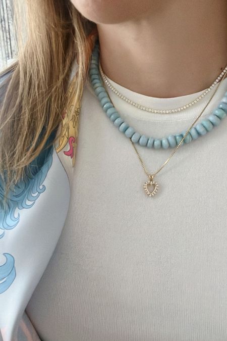Perfect dainty tennis necklace under $100 
