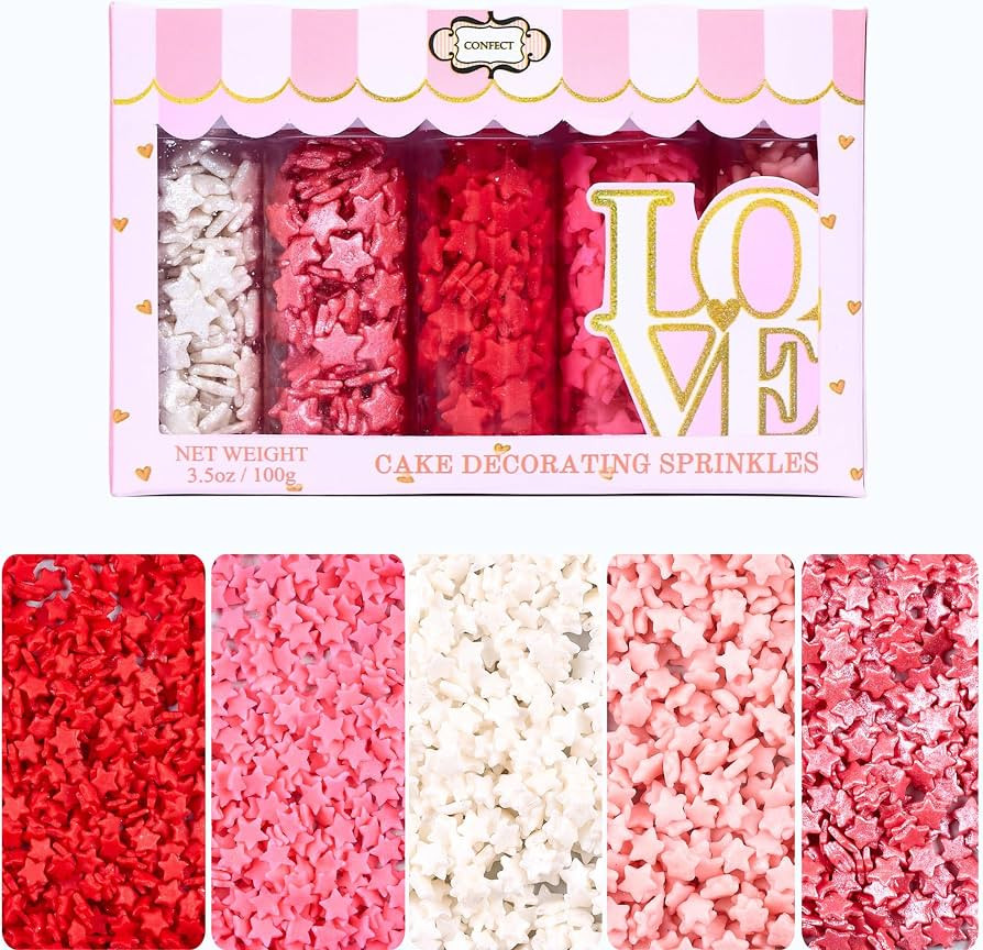 Confect Star Sprinkles | Sprinkle for Baking, Cookie & Cake Decorative | Baby Shower Sprinkles | ... | Amazon (US)