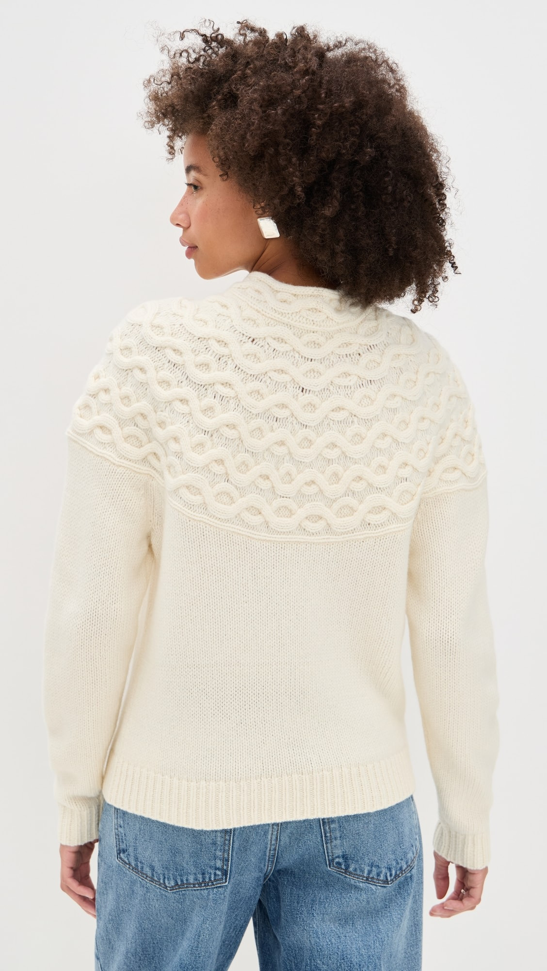 Cable Yoke Sweater | Shopbop