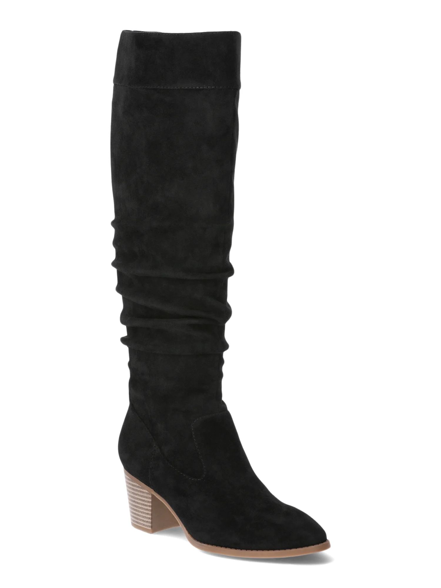 Time and Tru Women's Tall Heeled Slouch Boots, Sizes 6-11 - Walmart.com | Walmart (US)