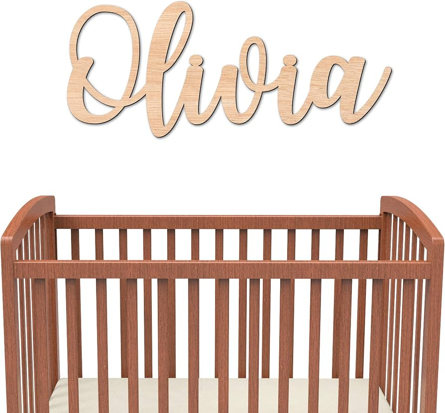 Personalized Wooden Name Sign for Nursery Wall Letters Custom Baby Name Sign for Wall Room Decor | Amazon (US)