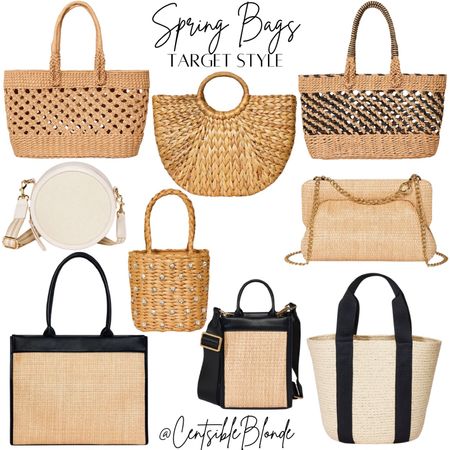 Spring bags 
Straw bags
$40 and under bags
Target bags
Beach bags
Pool bags
Vacation bags
Handbags for spring 

#LTKtravel #LTKfindsunder50 #LTKSeasonal
