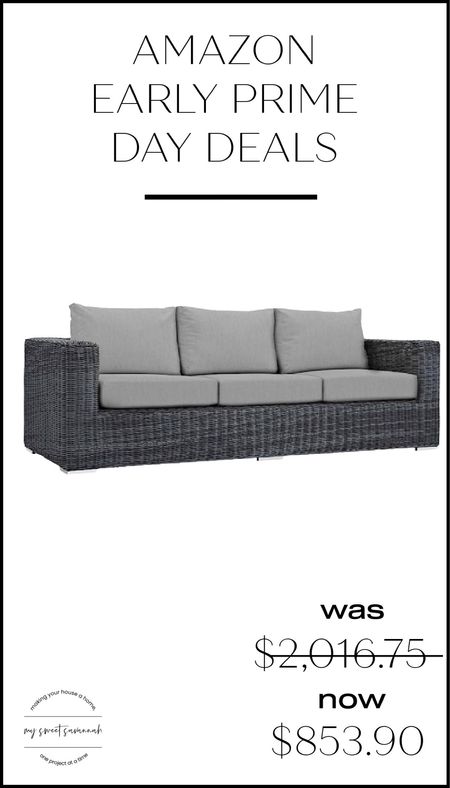 Amazon prime early access sale! Save 58% on this outdoor sofa! 

#LTKsalealert #LTKxPrimeDay #LTKSeasonal