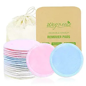 wegreeco Cotton Rounds Reusable - Reusable Bamboo Makeup Remover Pads for All Skin - Bamboo Cotto... | Amazon (US)