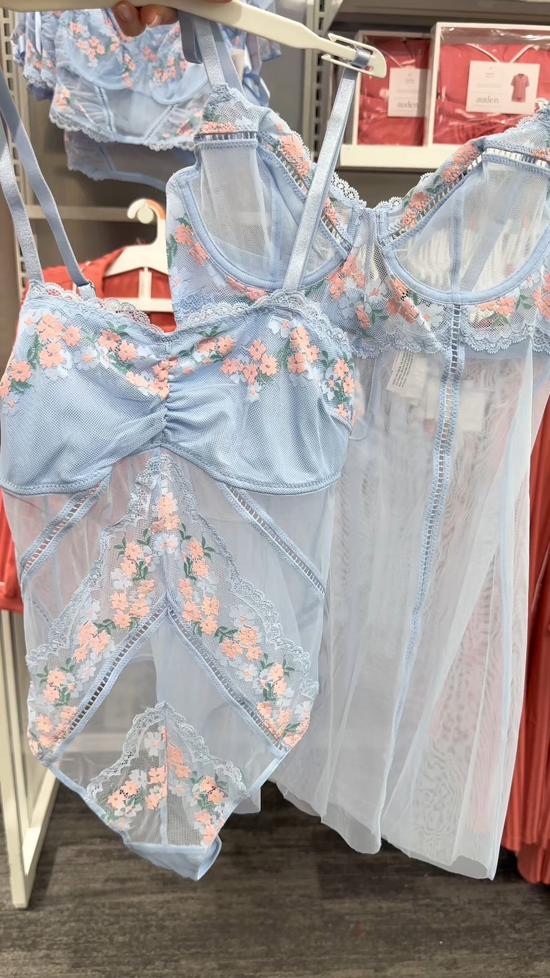 New “Garden Party” lingerie at Target!🩵✨ Basically the perfect spring time lingerie 😊 

#LTKStyleTip #LTKSeasonal #LTKFindsUnder50