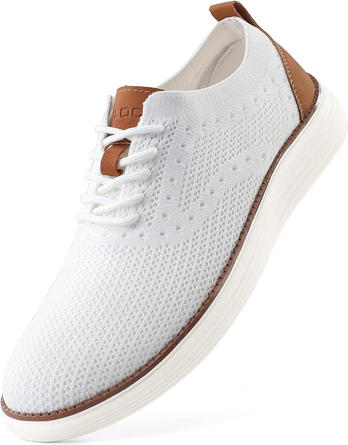 VILOCY Men's Mesh Dress Sneakers Oxfords Business Casual Walking Shoes Tennis Comfortable | Amazon (US)