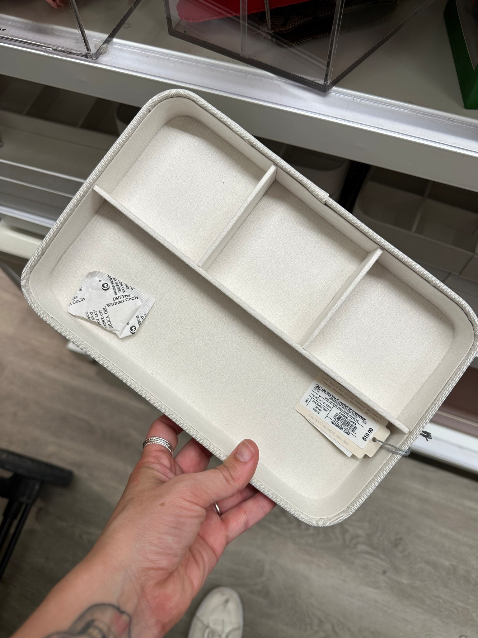 Scooped up a few of these drawer organizers and I am loving keeping my jewelry in them. 

Target finds, organization hacks, cheap organization 

#LTKSeasonal #LTKBeauty