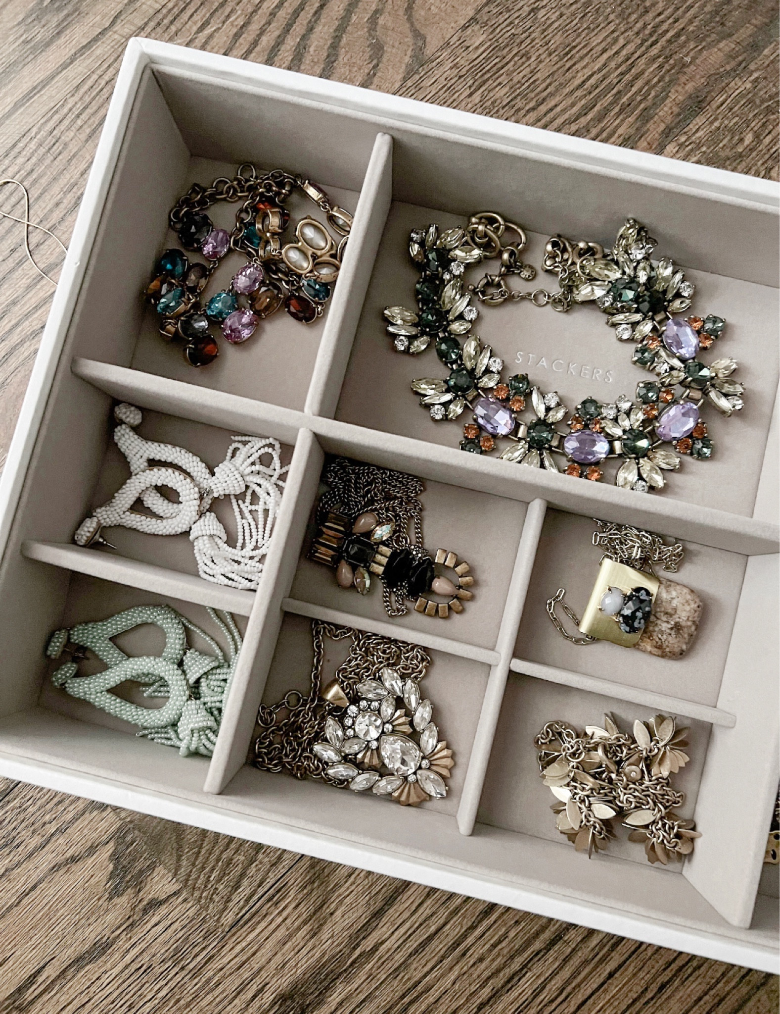 Organizing all of my jewelry using these stackers from The Container Store! All styles and colors on sale right now!

#LTKsalealert #LTKfindsunder50 #LTKhome