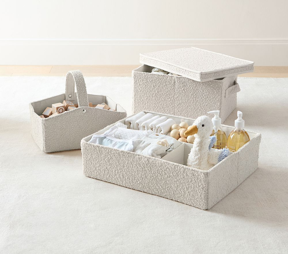 Boucle Nursery Storage | Pottery Barn Kids