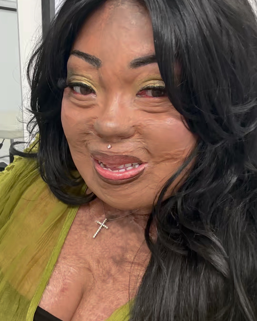 Lime green shimmer shadow by Colourpop JUST MY LUCK palette with a matching bell sleeve top from Amazon. 💚

I’m XL and the shirt fit perfectly. It is one size fits all.

I layered it on top of a maxi dress with built-in Shapeware by Popilush.

chartreuse, summer tops, vacation dresses? crop top, layering top 

#LTKBeauty #LTKWatchNow #LTKOver40