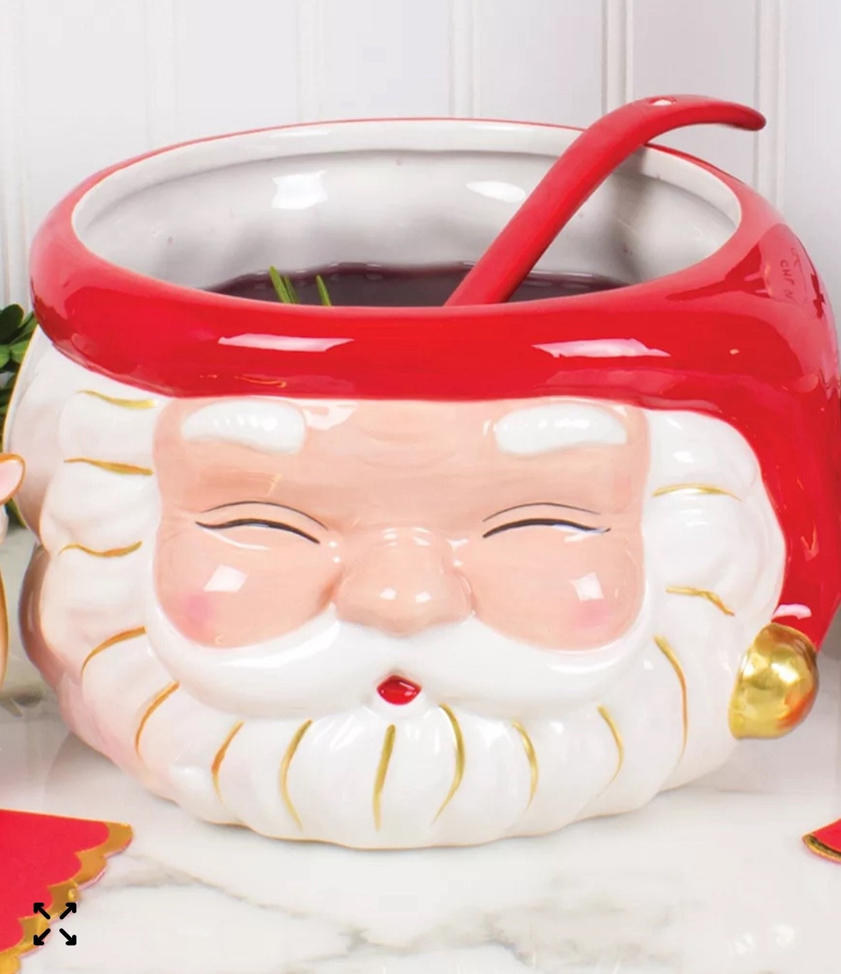 Santa punch bowl 

#LTKHoliday #LTKSeasonal #LTKHome