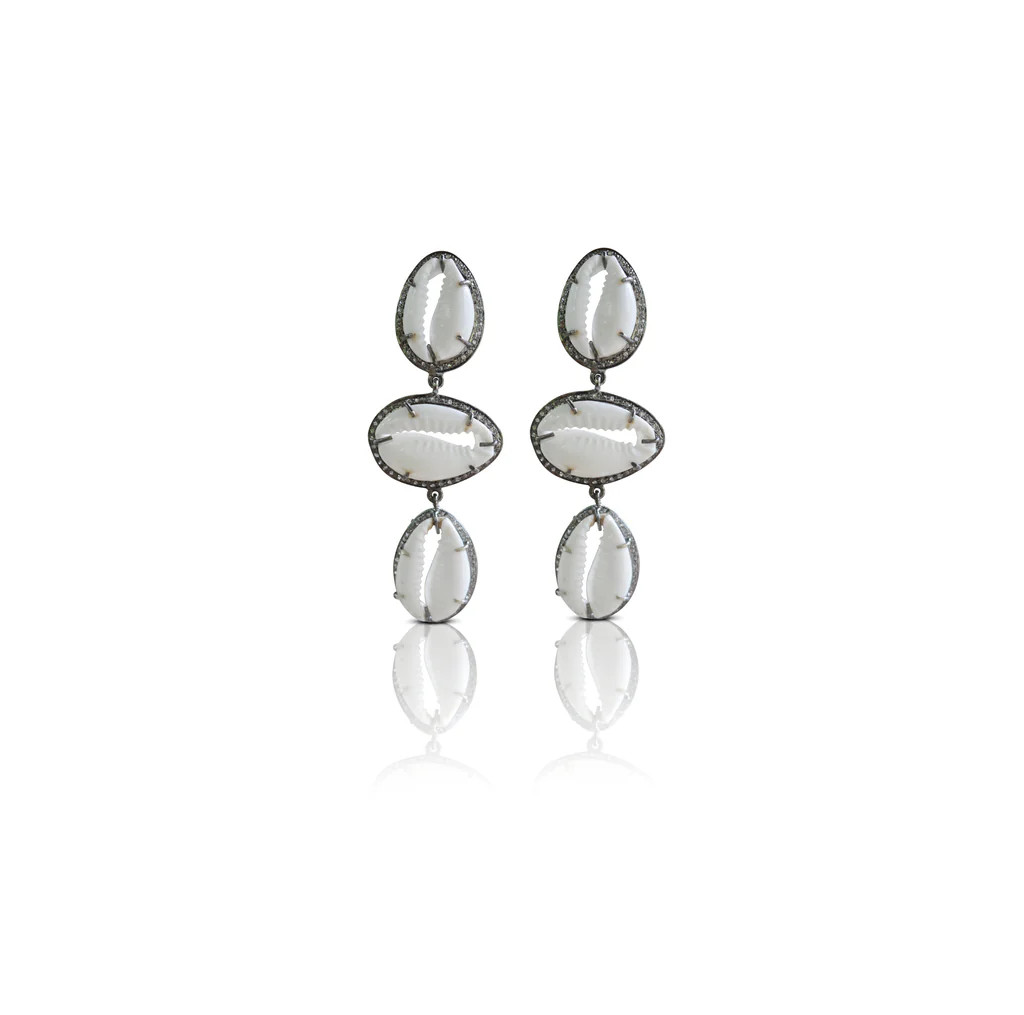 Cowrie Drop Earrings | S. Carter Designs