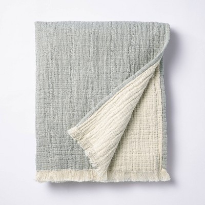 Reversible Gauze Throw Blanket - Threshold™ designed with Studio McGee | Target