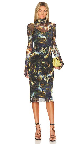 Vivienne Midi Dress in Psychedelic Dreams | Revolve Clothing (Global)