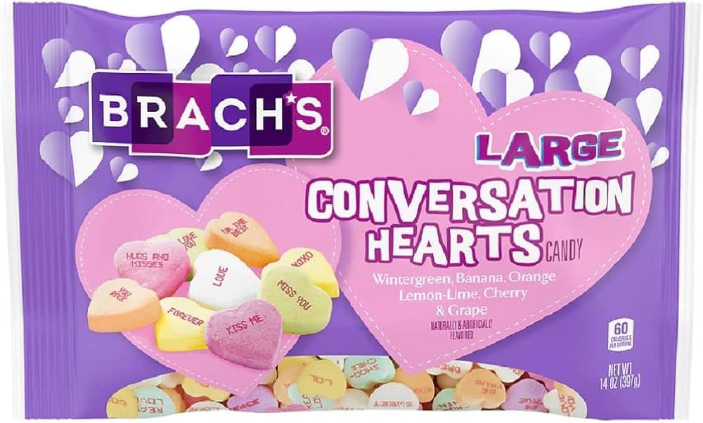 Brach's Large Conversation Hearts, 14 oz Bag | Amazon (US)