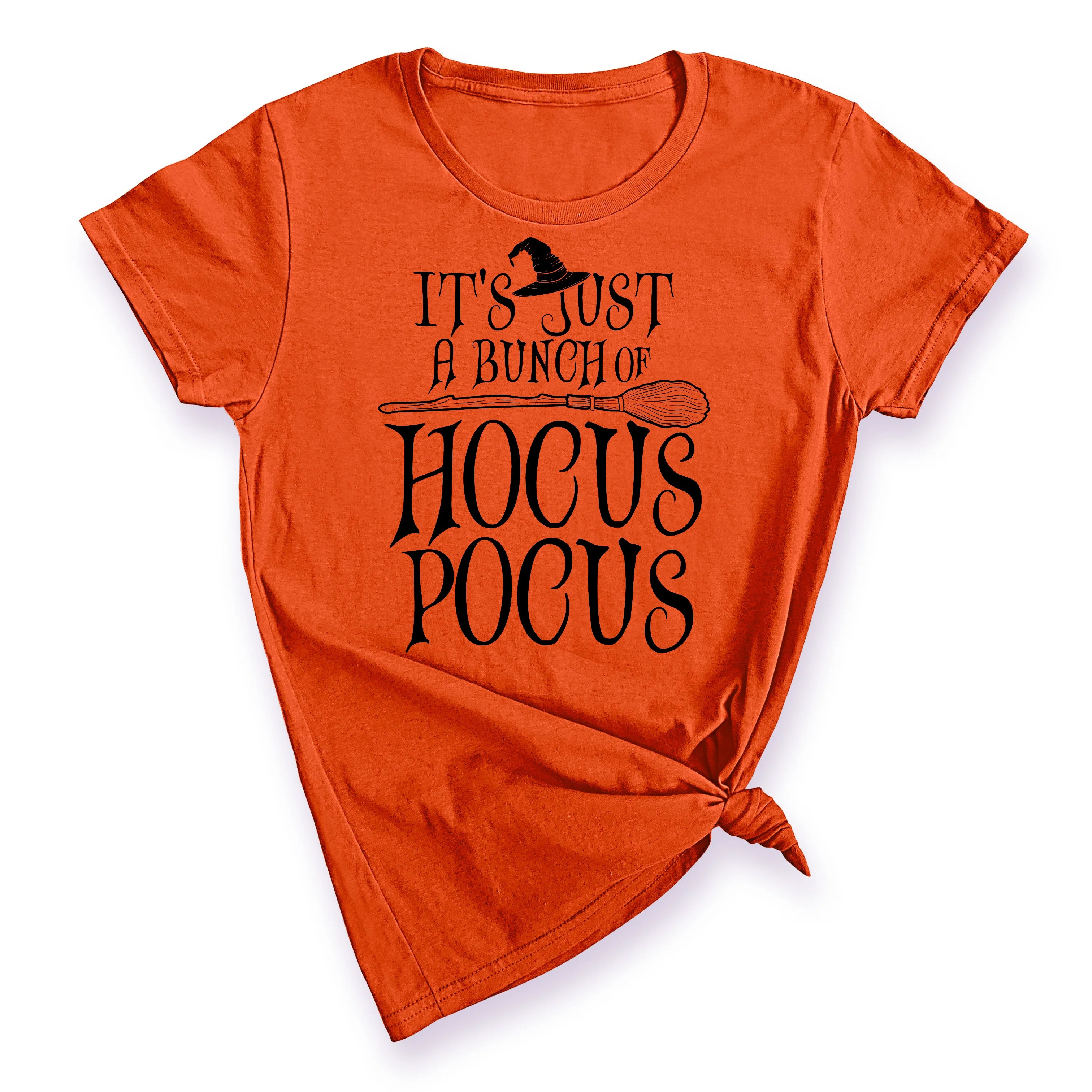P&B It's Just A Bunch of Hocus Pocus Women's T-shirt, XL, Orange | Halloween Costume Party Cospla... | Walmart (US)