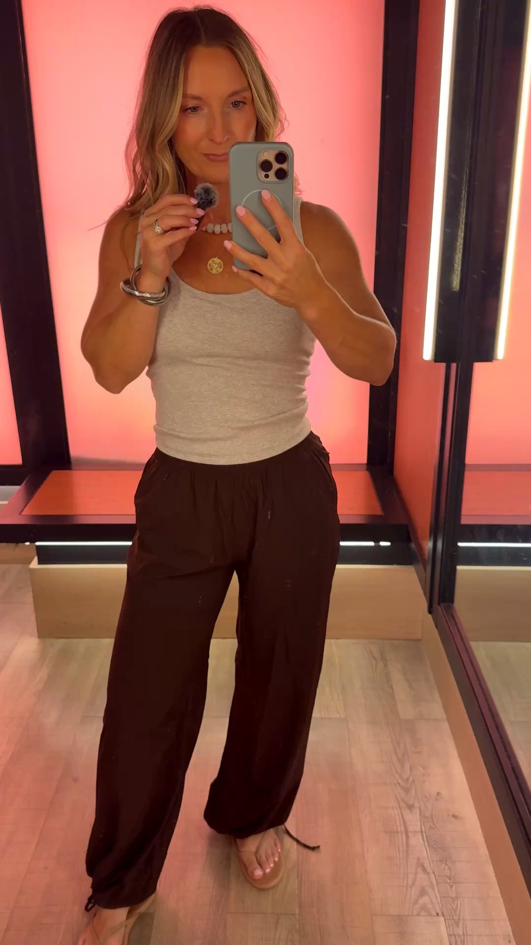 Wearing a small in the top and bottoms. 
I love the built in factor and want multiples of this tank.

#LTKOver40