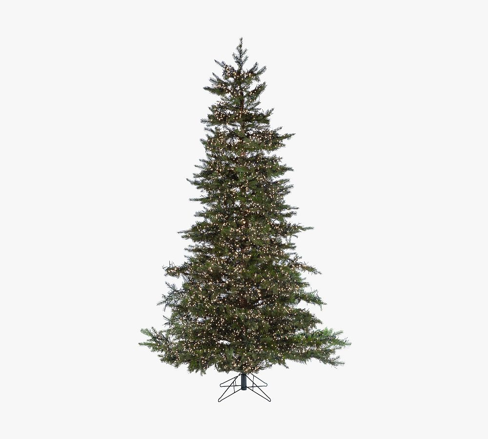 Lit LED Monaco Pine Faux Christmas Tree | Pottery Barn (US)