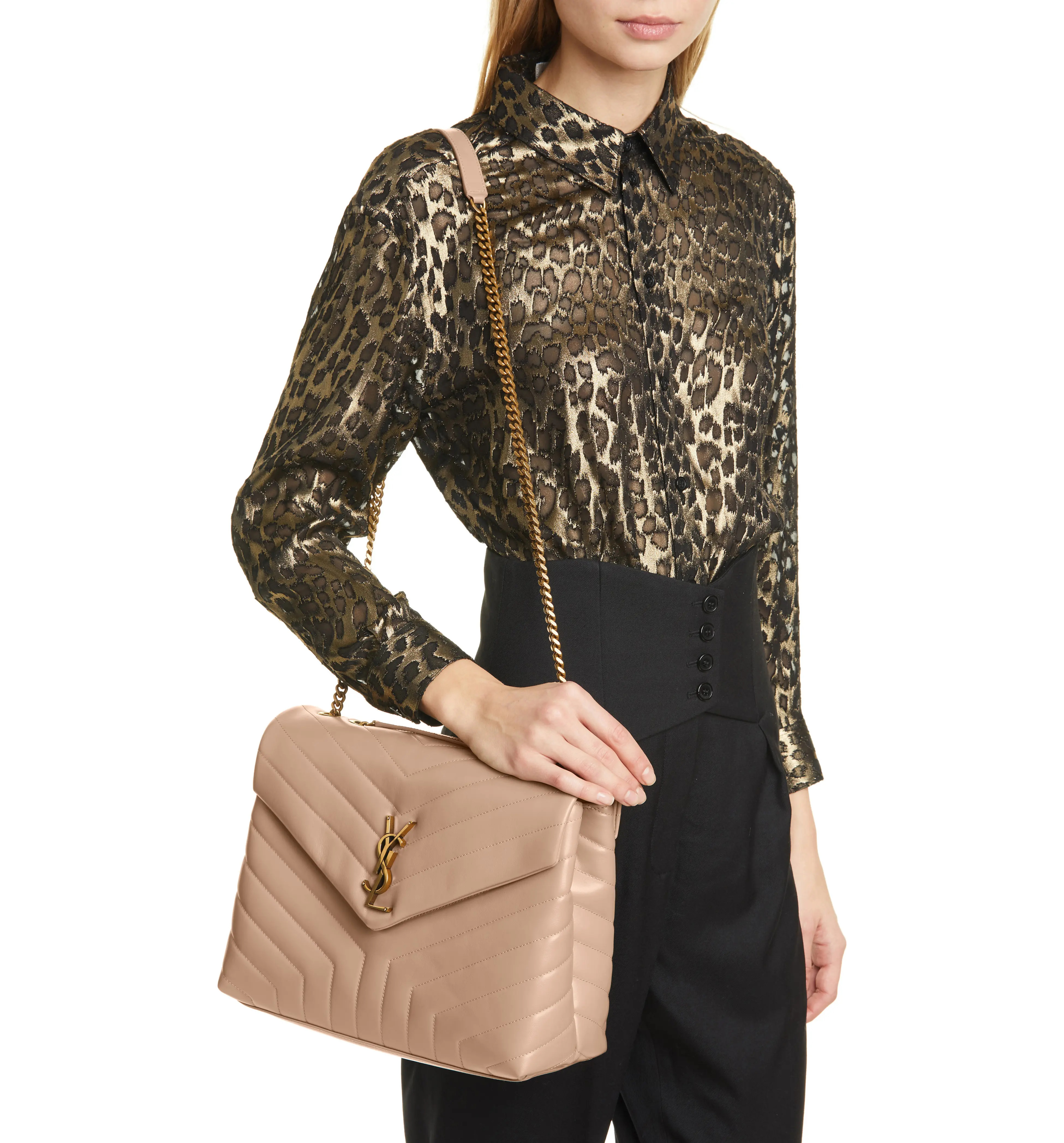 Medium Loulou Matelassé Leather Shoulder Bag | Nordstrom