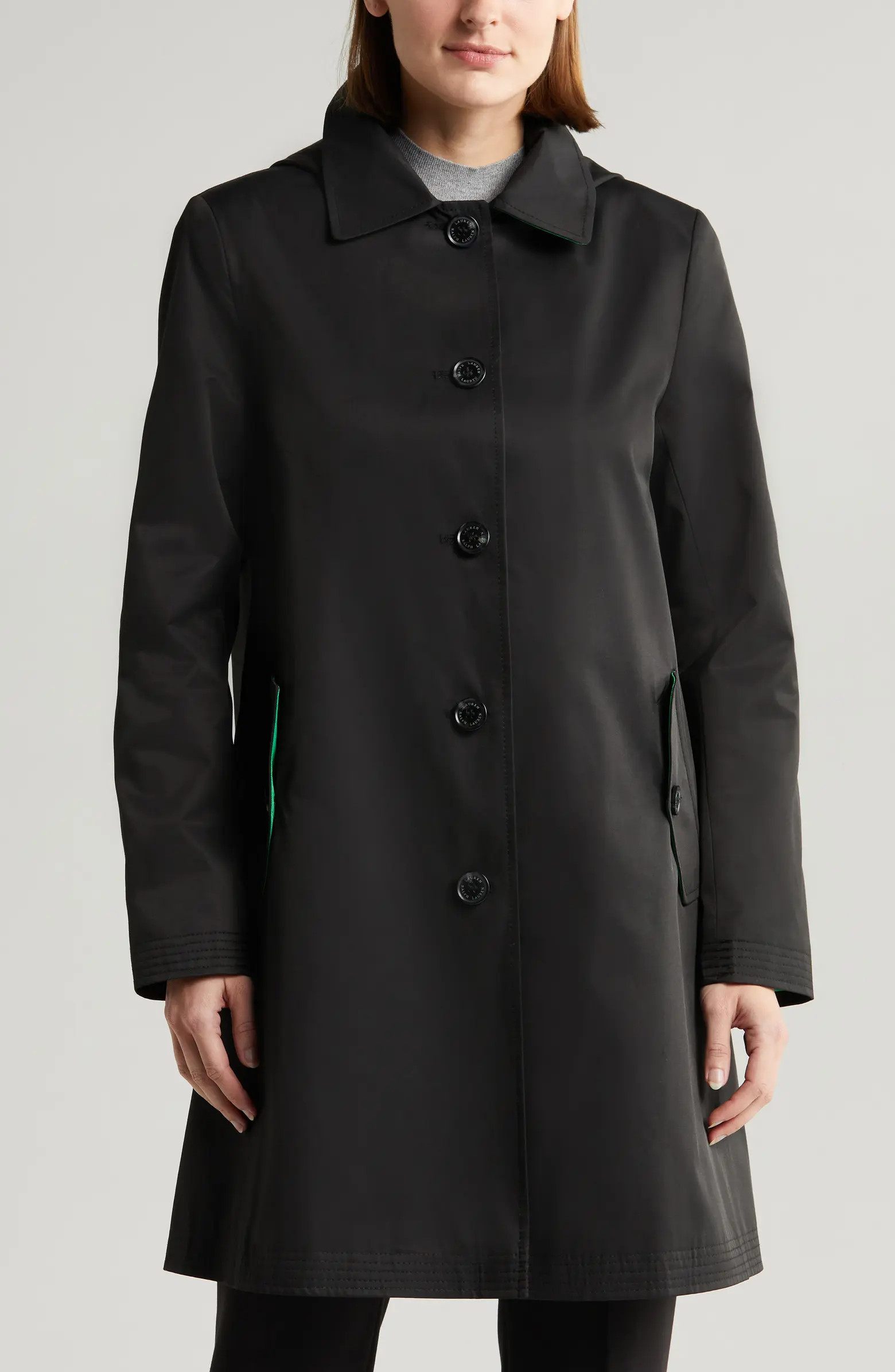 Cotton Blend Coat with Removable Hood | Nordstrom