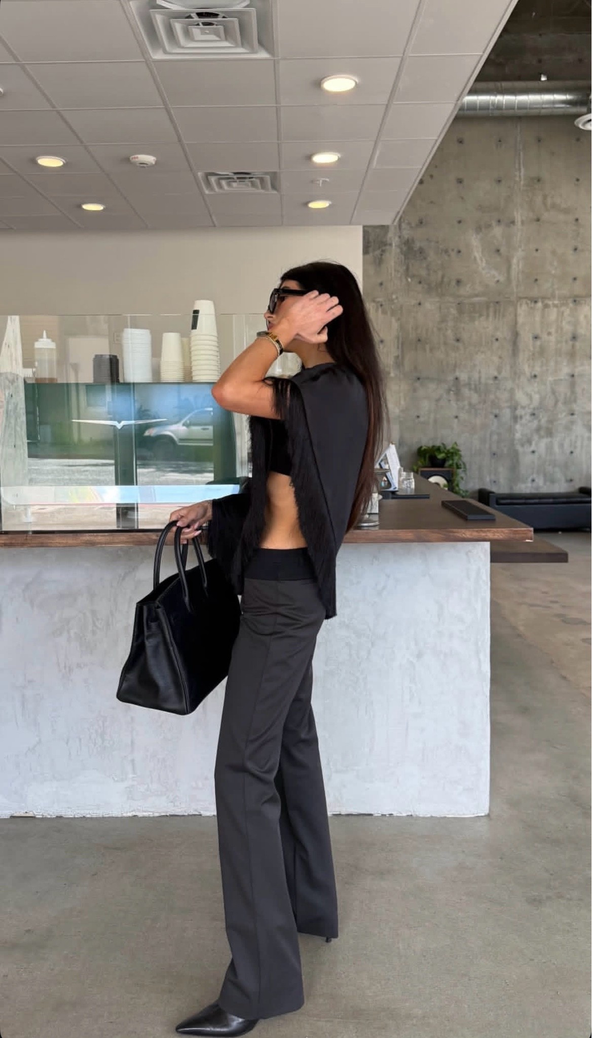 Quick stop for coffee 

Cape top, satin top, styling slacks, casual elevated outfit inspo, casual work wear, chic ootd

#LTKootd #LTKgrwm