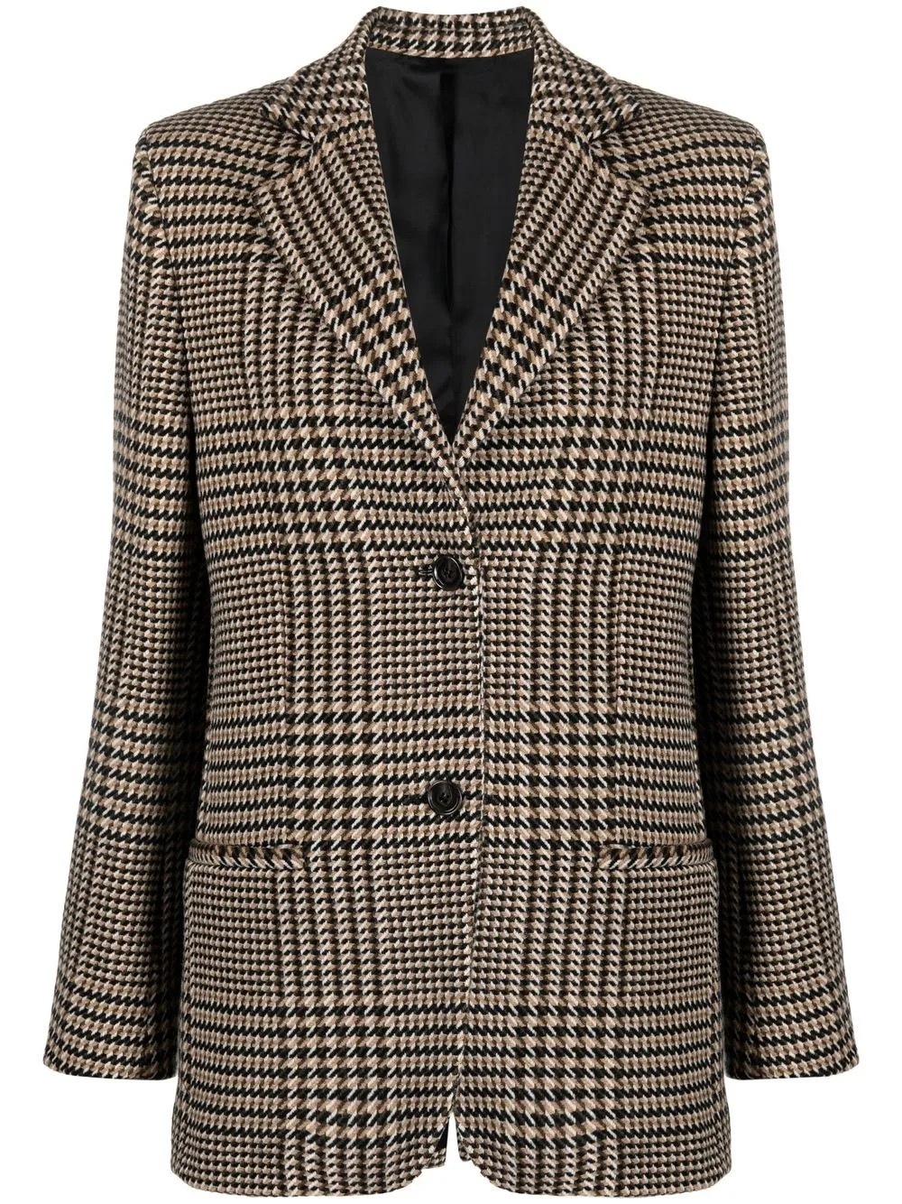 TOTEME single-breasted check-pattern Blazer - Farfetch | Farfetch Global