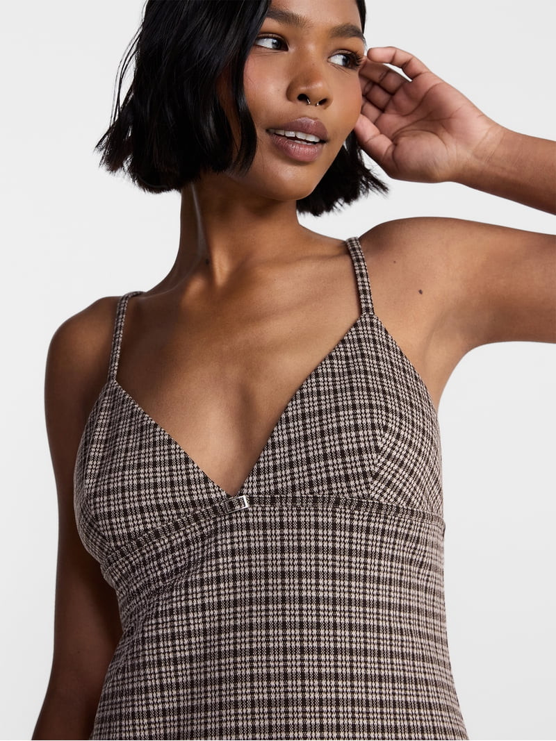 No Boundaries Knit Bodycon Mini Dress, Women\u2019s XXS-XXL | Walmart (US)
