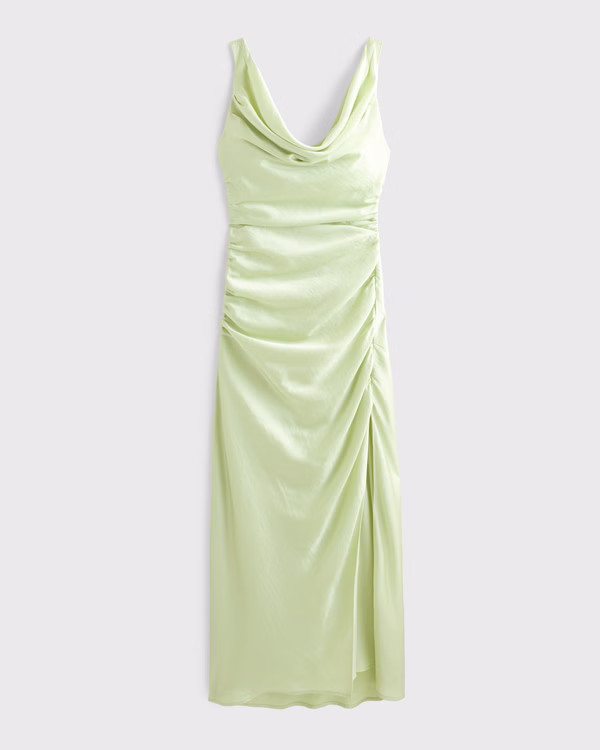 Women's Cowl Neck Draped Maxi Dress | Women's Dresses & Jumpsuits | Abercrombie.com | Abercrombie & Fitch (US)