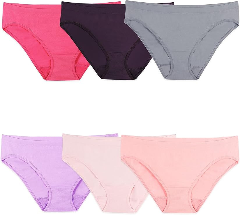 Fruit of the Loom Women’s No Show Seamless Underwear, Amazing Stretch & No Panty Lines, Availab... | Amazon (US)