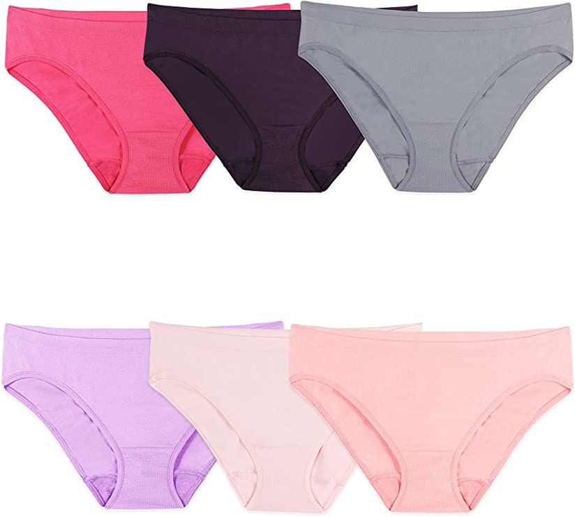Fruit of the Loom Women’s No Show Seamless Underwear, Amazing Stretch & No Panty Lines, Availab... | Amazon (US)
