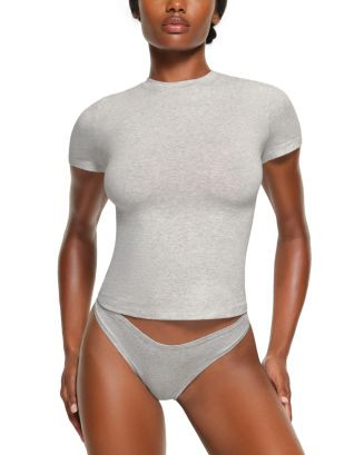 SKIMS Cotton Jersey Short Sleeved Tee | Bloomingdale's Women | Bloomingdale's (AU)