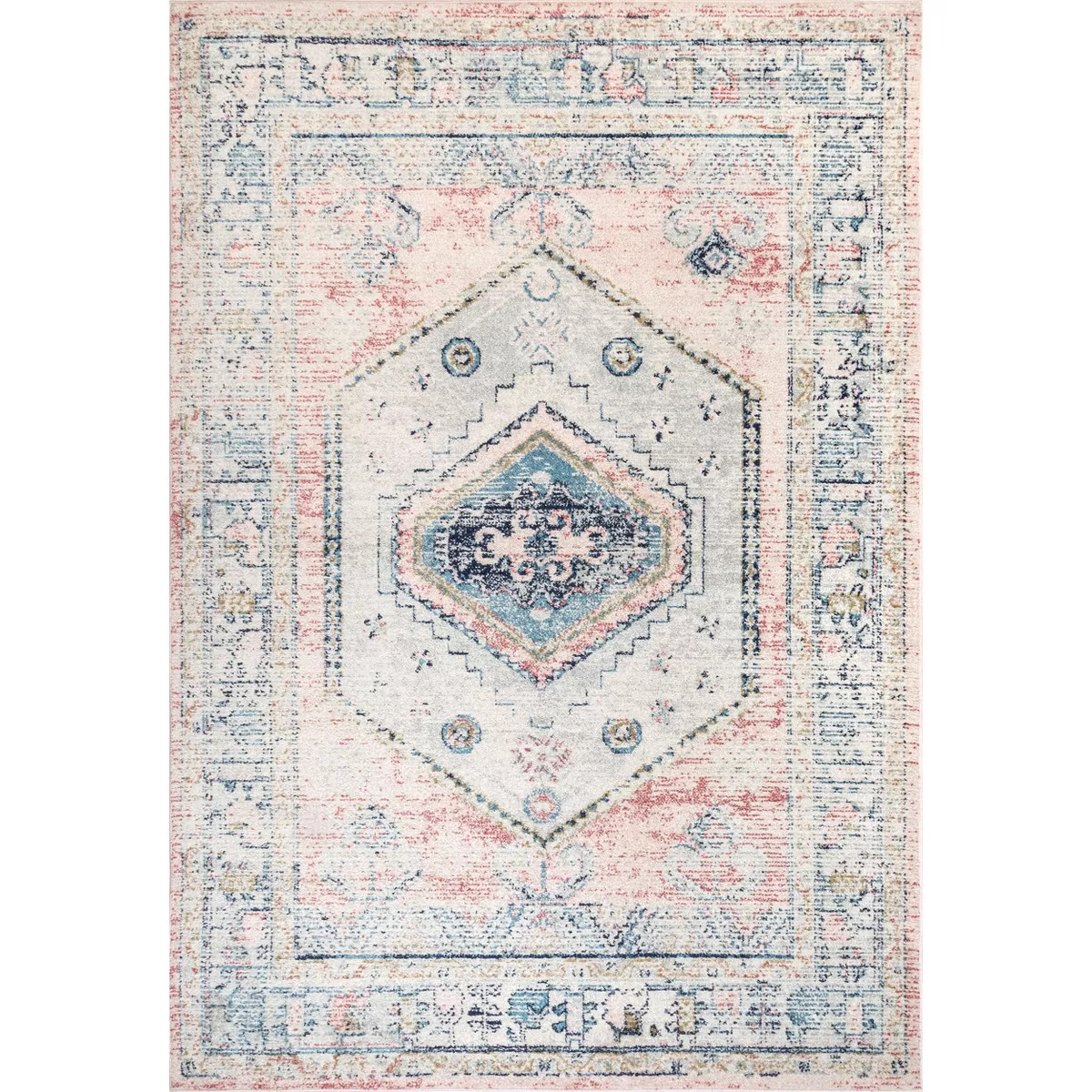 Nuloom Chase Faded Vintage Medallion Area Rug | Target