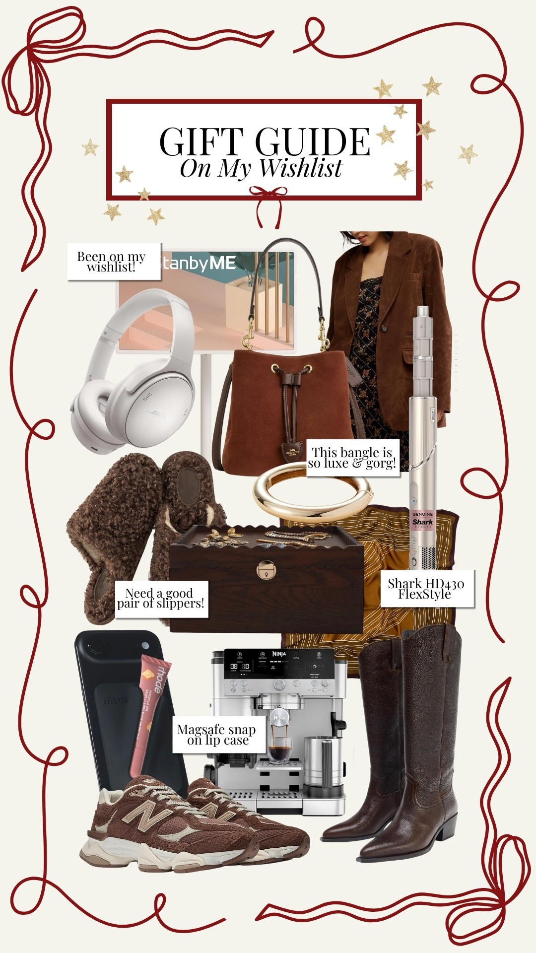 Gift Guide - On My Wishlist! 

Gift guides, christmas gifts, Black Friday shopping, gifts for her, atm vibes, my wishlist

#LTKCyberWeek #LTKHoliday #LTKGiftGuide