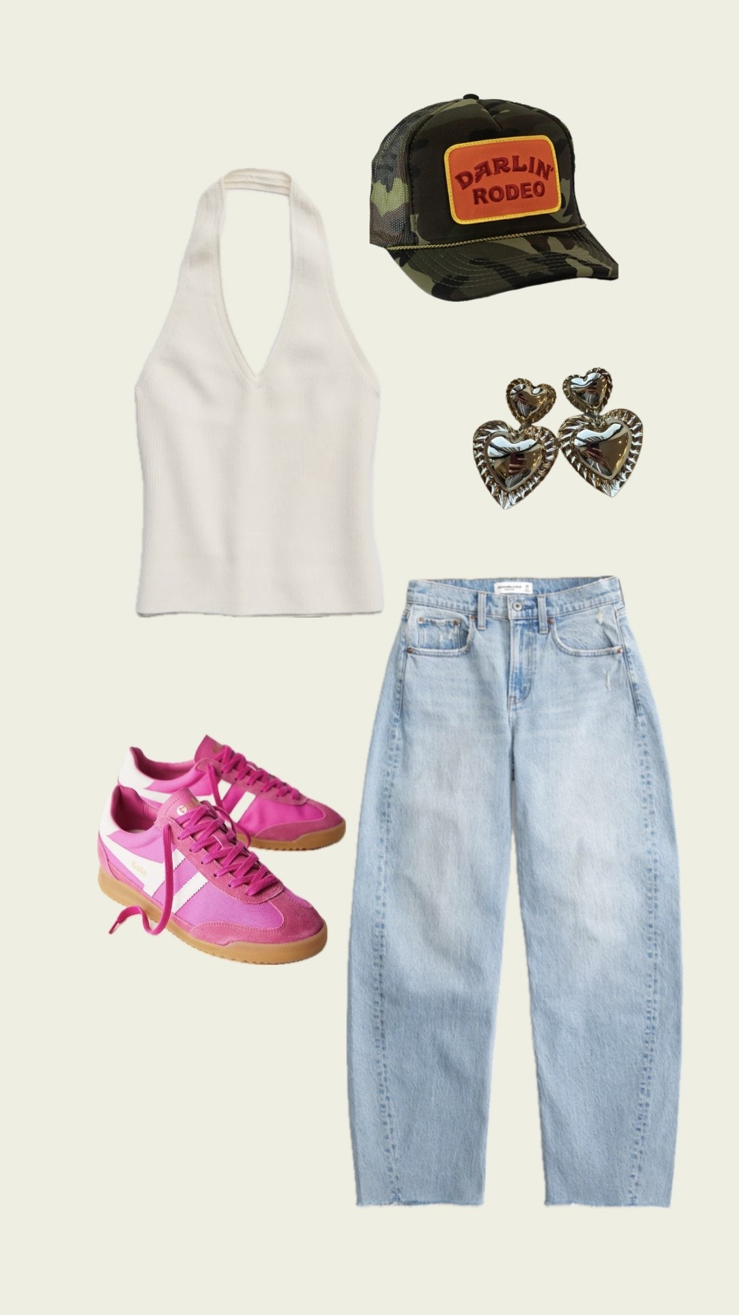 Comfy cute outfit 
Barrel jeans
Summer top 
Gola tornado sneakers 

#LTKmomlife #LTKSpringSale #LTKootd