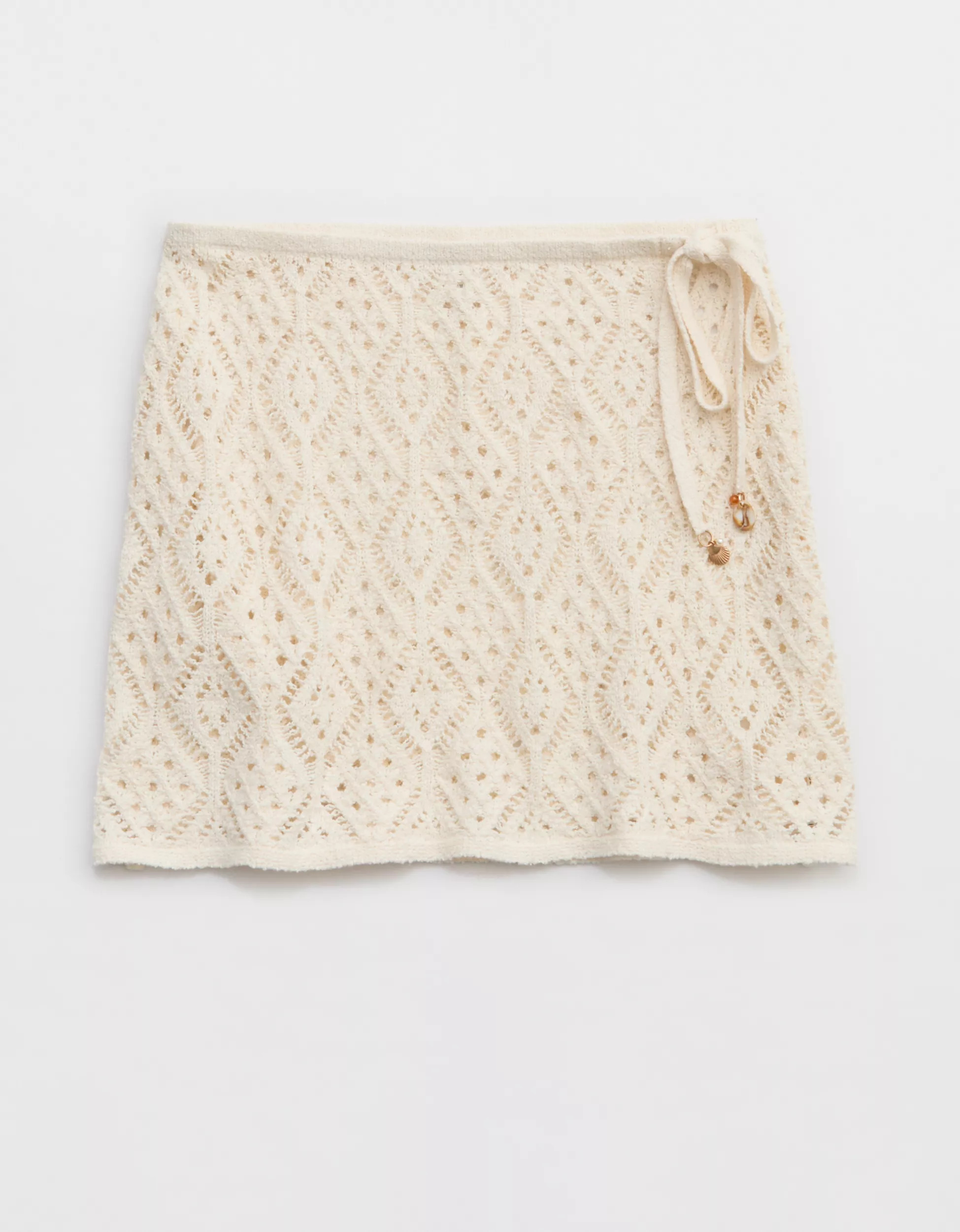 Aerie Crochet Pull-On Mini Skirt | Aerie
