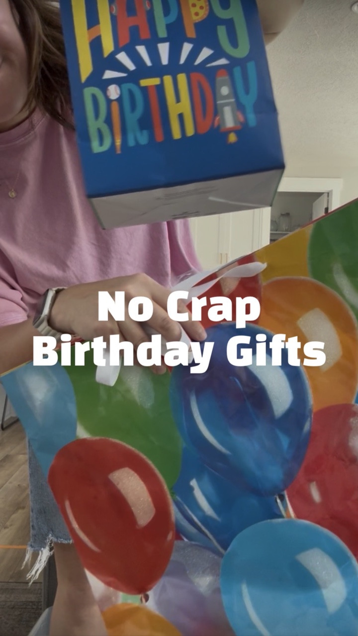 I’m here to put a stop to you gifting other kids slime 🫡. My kids have been gifted it so many times for birthdays & I’m  just giving you some other ideas so other parents don’t despise you…unless maybe you don’t like their kid…then gift them slime 😉 

These are some of my go tos. Hopefully they help! If all else fails, just pull out the cash money!

Comment “NO CRAP” if you want to check these out!