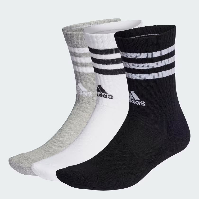 3-Stripes Cushioned Crew Socks 3 Pairs | adidas (US)