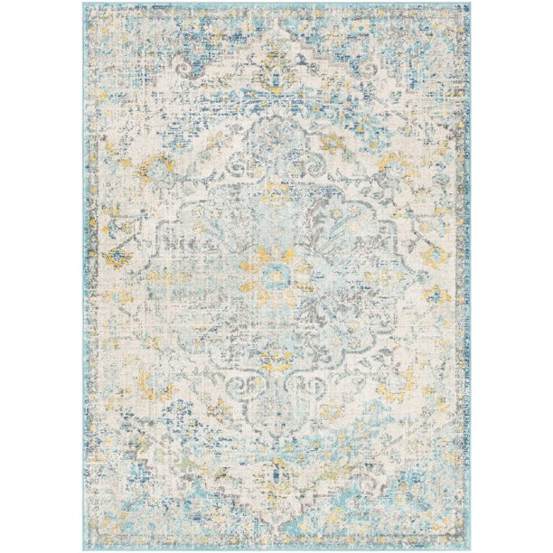 Art of Knot Sandhya Traditional Saffron Area Rug; 6'7" x 9' - Walmart.com | Walmart (US)