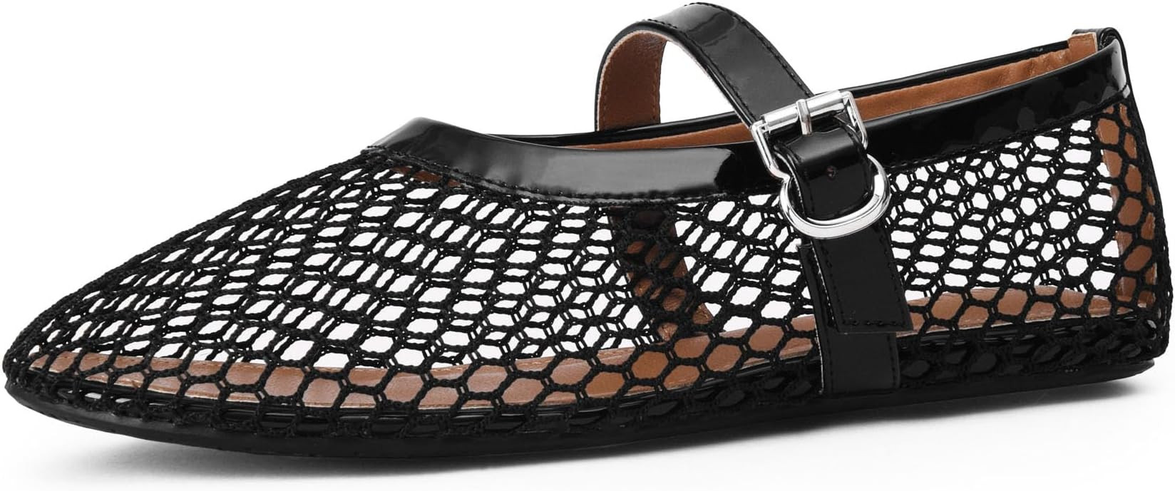 Mesh Ballet Flats for Women Comfort Work Flats for Women Office Dressy Wedding Mesh Mary Jane Fla... | Amazon (US)