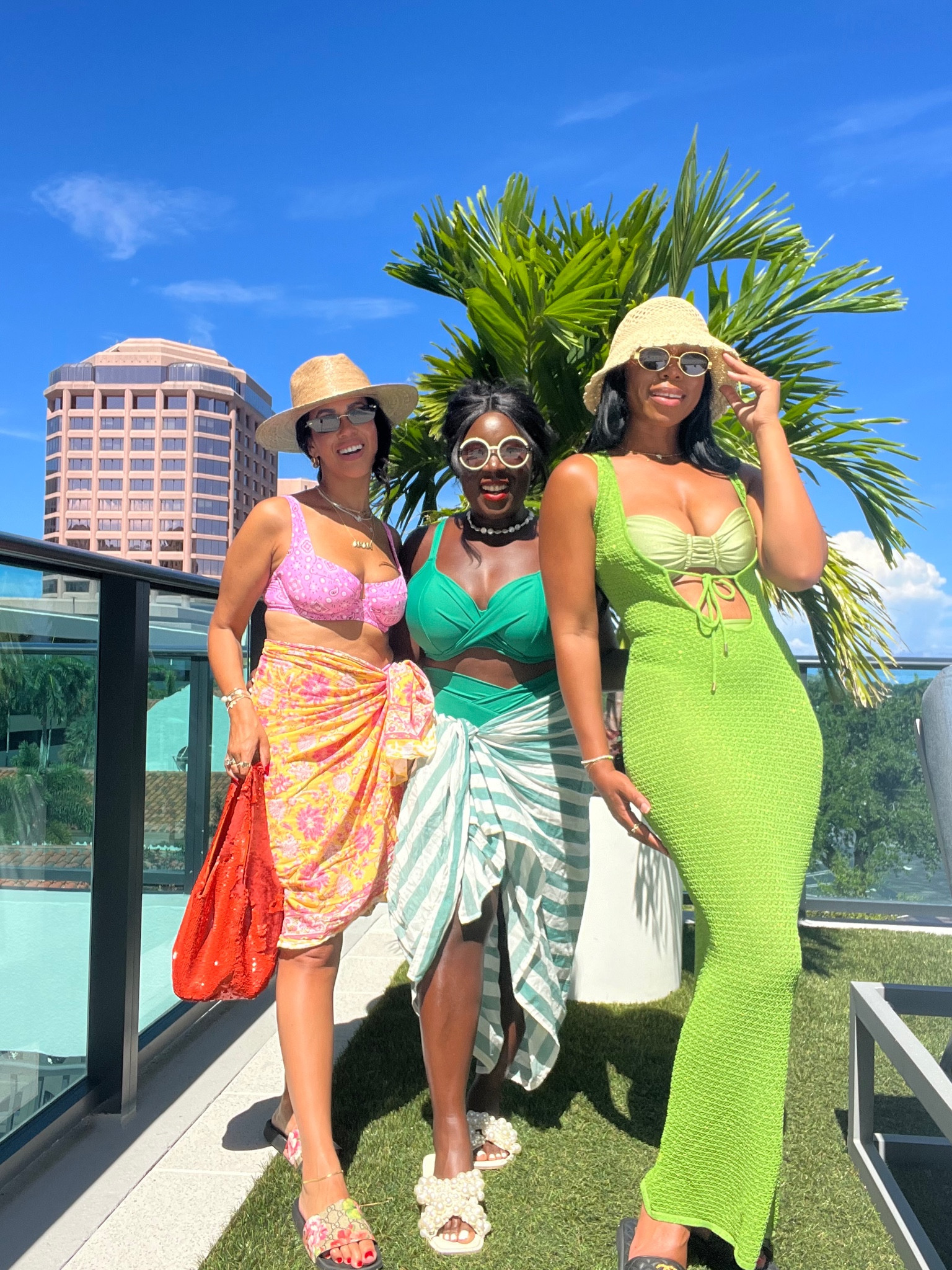 Obsessed with this green bikini from Bare Necessites!! Great for us bigger chested girlies! Styled it with a Target sarong, Gucci sunnies, pearl jewelry and pearl sandals!!

#LTKtravel #LTKstyletip #LTKswim