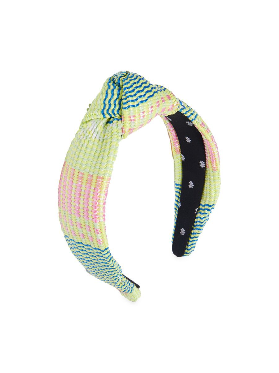 Mixed Raffia Knotted Headband | Saks Fifth Avenue