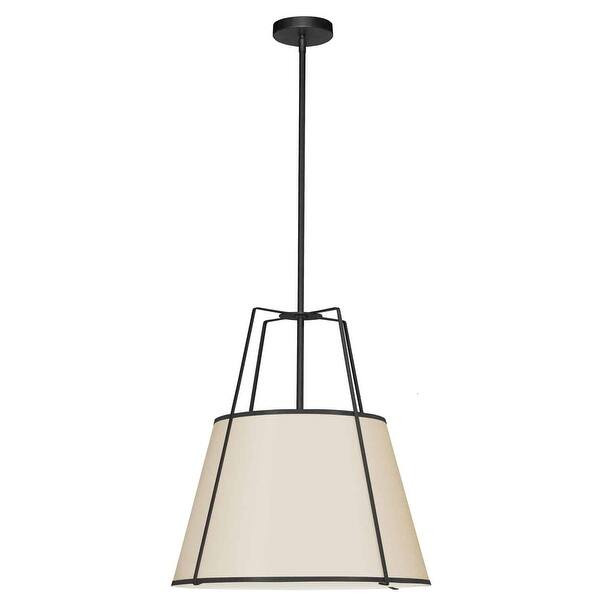 Dainolite Trapezoid Contemporary Cream Luxury Pendant Light Modern Pendant Light w/ Cream Tapered... | Bed Bath & Beyond