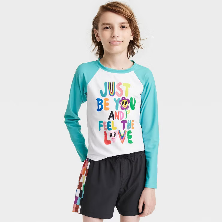 Pride Kids' 'Just Be You' Rash Guard Top | Target