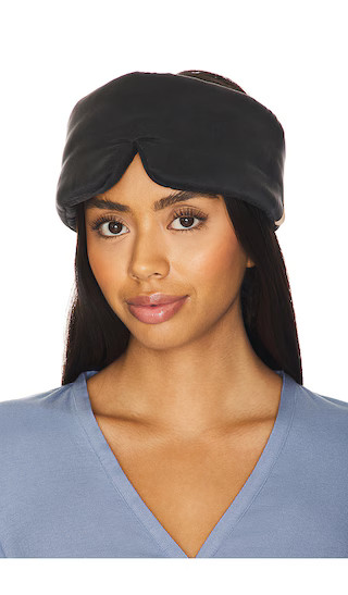 Washable Silk Sleep Mask in Immersed Black | Revolve Clothing (Global)