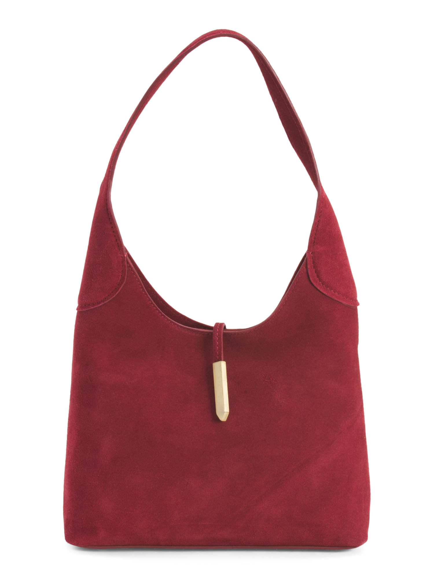 Suede Hobo Bag With Hardware Flap | Handbags | Marshalls | Marshalls