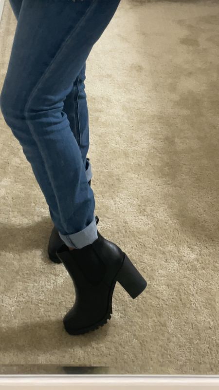 These cute boots came in a few days early and I couldn’t wait to try them on! They fit perfectly (7.5) TTS. Love the heel height. They are super comfy! Come in various colors so will get the tan very soon! 

•Follow for more styles!!•

#amazon #heels #boots 

#LTKSeasonal #LTKshoecrush #LTKVideo