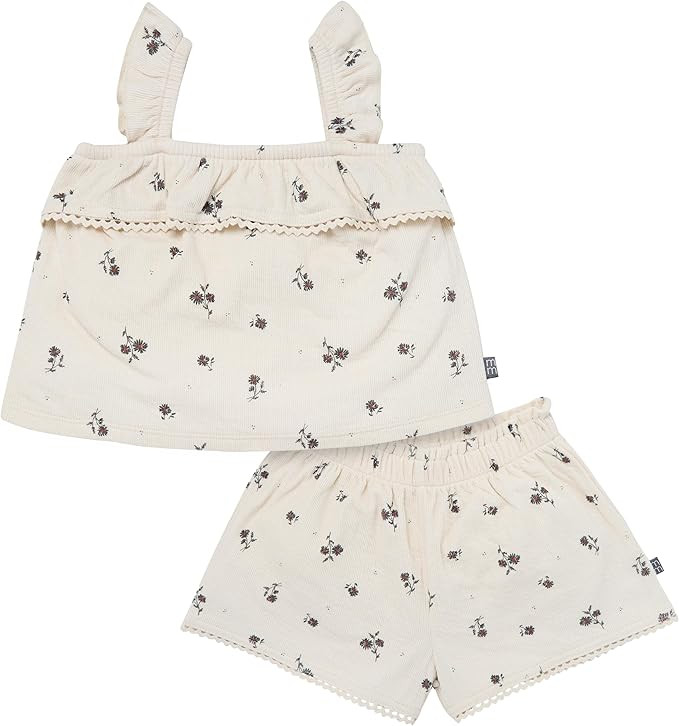 Modern Moments by Gerber Baby Girls' 2-piece Jersey Top & Short | Amazon (US)