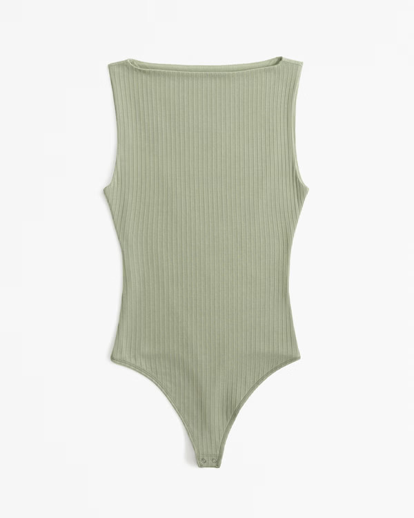 Rib Slash Bodysuit | Abercrombie & Fitch (US)