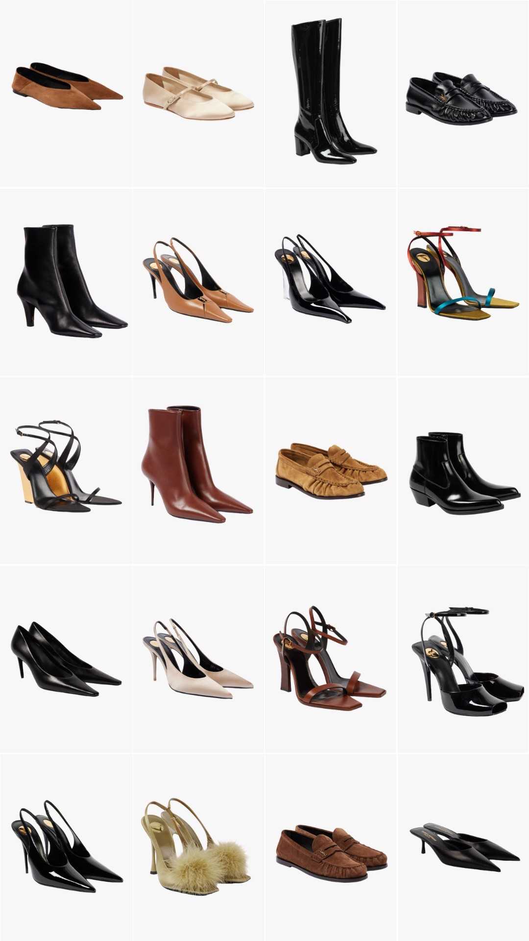 Saint Lauren shoes roundup